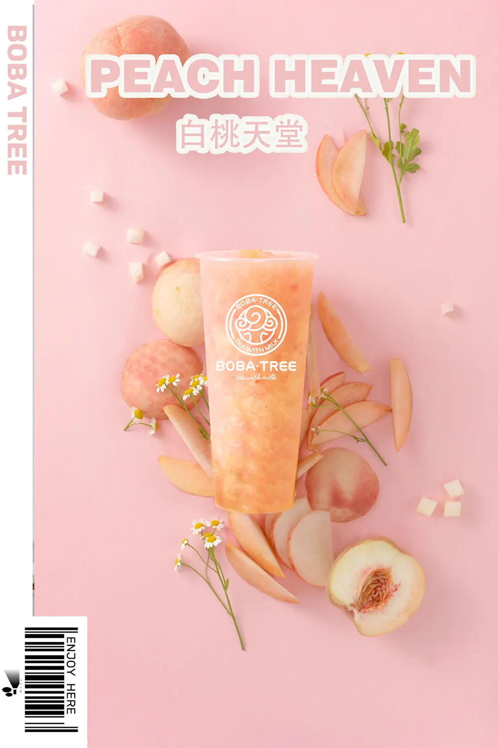 Peach Heaven Milk Tea at Boba Tree，a Bubble Tea Store in Mesa